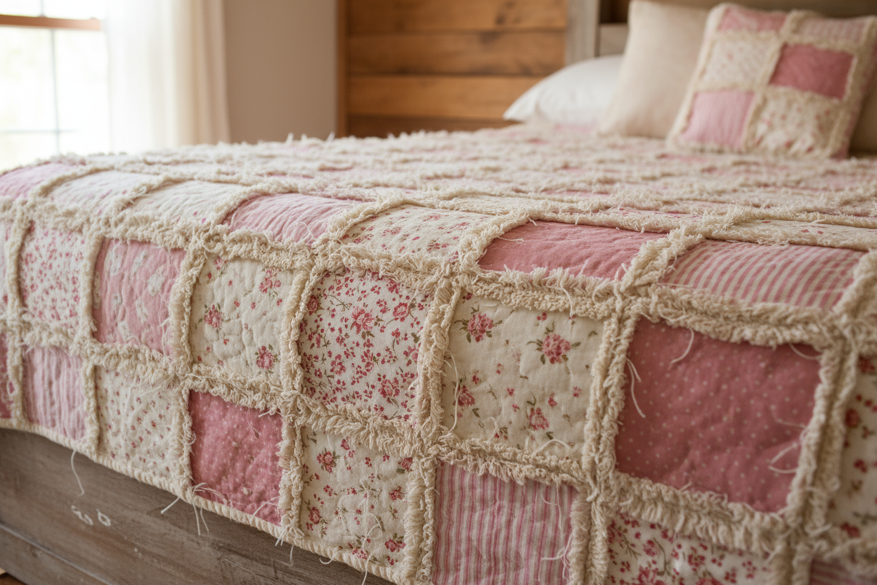 Squares or rag quilt